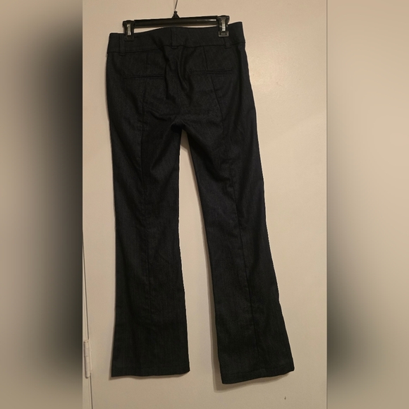 NWT Ann Taylor Loft Womens Dark Wash Bootcut Jeans Belt Loops Sz 2 27.5 Inseam - Picture 3 of 16